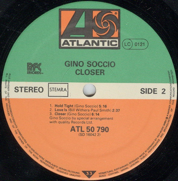 Gino Soccio -Closer