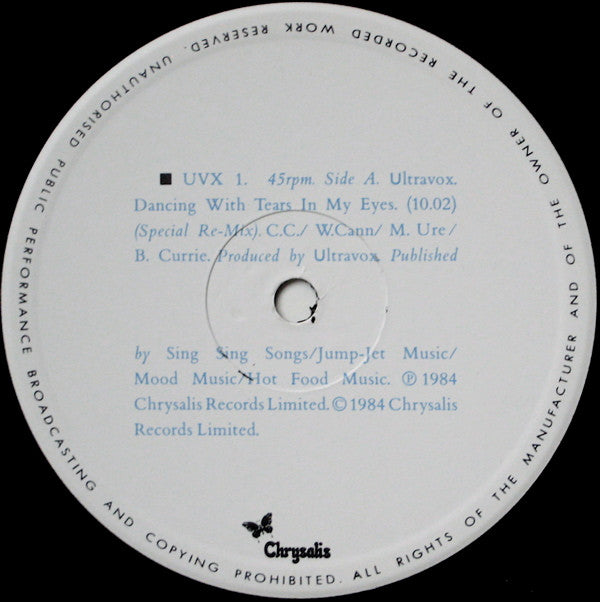 Ultravox -Dancing With Tears In My Eyes (Special Re-Mix)