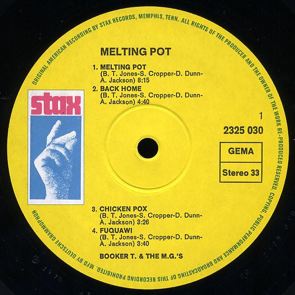 Booker T. & The M.G.'s* -Melting Pot
