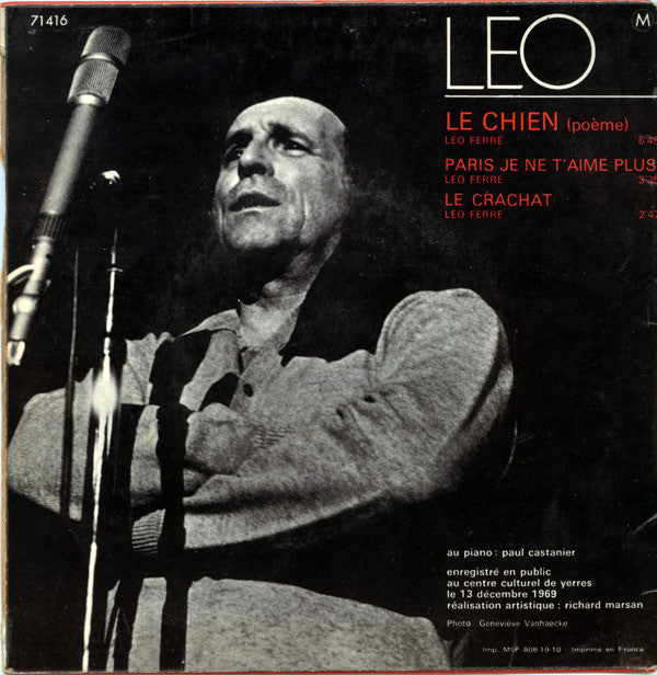 Léo Ferré -Un Chien A La Mutualité