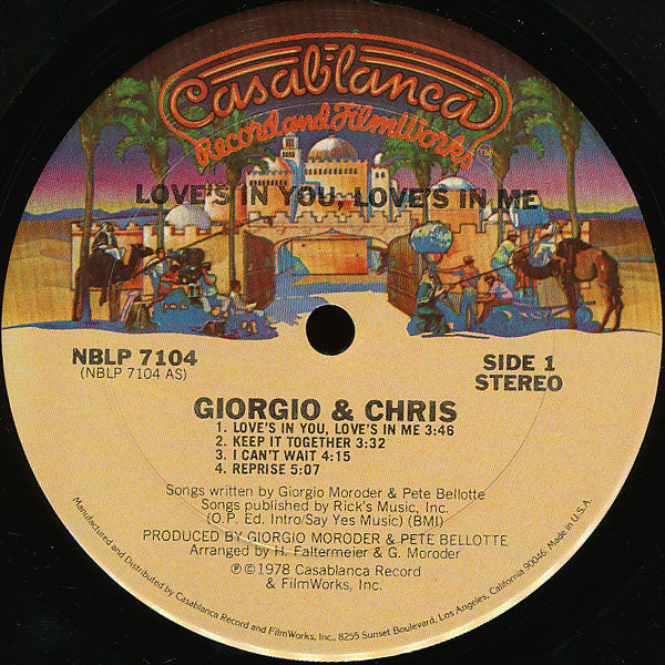 Giorgio* And Chris* -Love's In You, Love's In Me