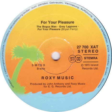 Roxy Music -For Your Pleasure