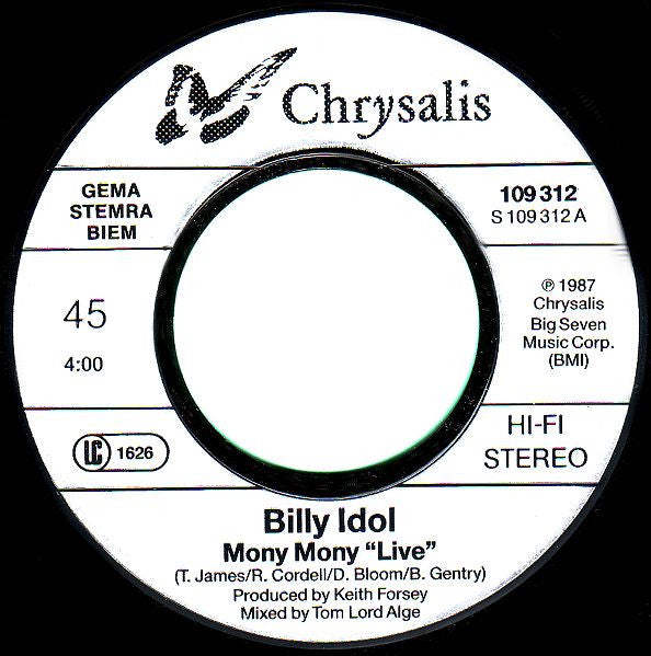 Billy Idol -Mony Mony (Live)