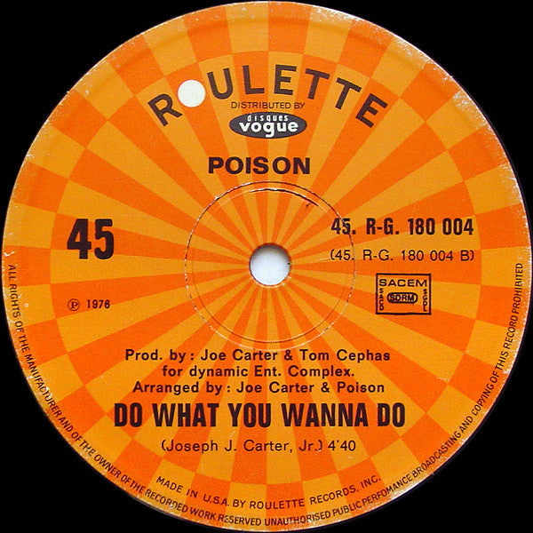 Stratavarious Featuring Lady (2) / Poison - I Got Your Love / Do What You Wanna Do