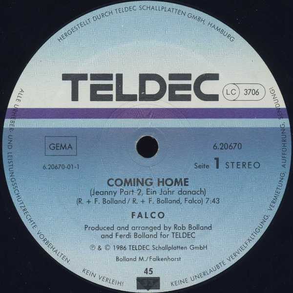 Falco -Coming Home (Jeanny Part 2, Ein Jahr Danach)