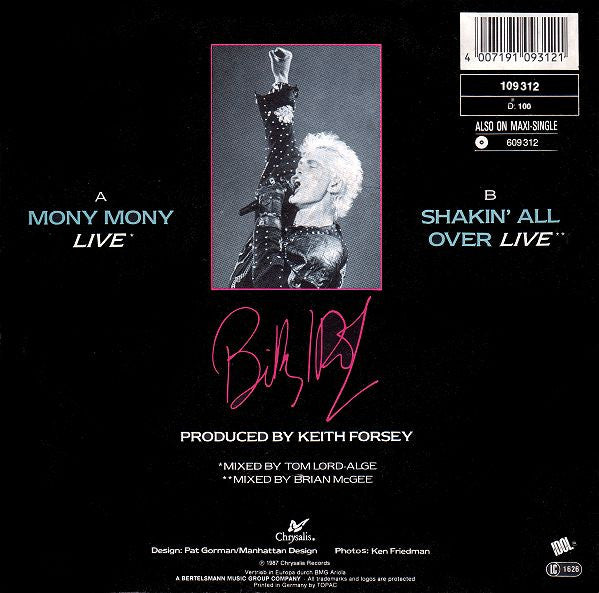 Billy Idol -Mony Mony (Live)