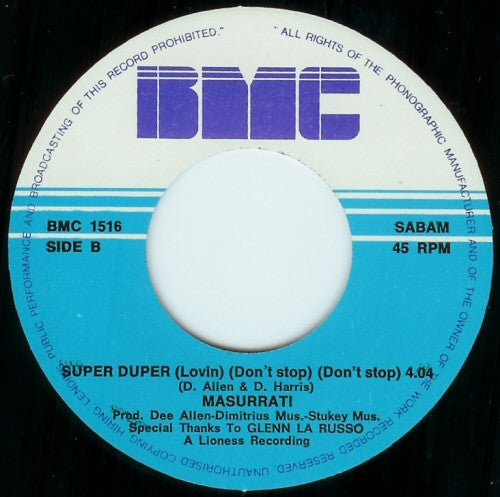 Masurratti* -Super Duper Lovin