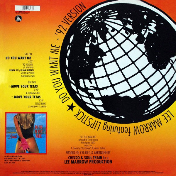 Lee Marrow Featuring Lipstick (3) -Do You Want Me ('92 Version)
