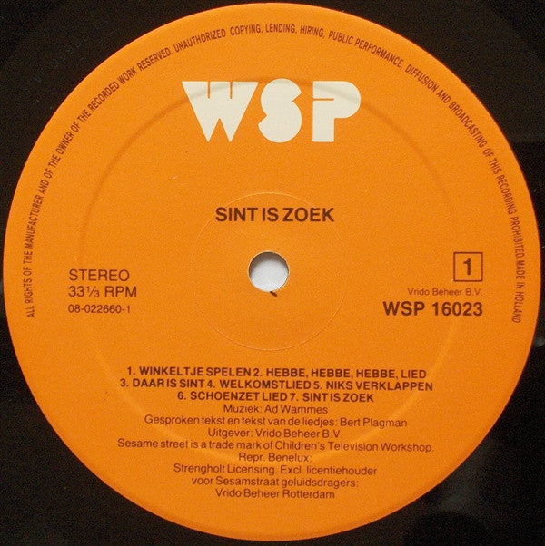 Sesamstraat -Sint Is Zoek!