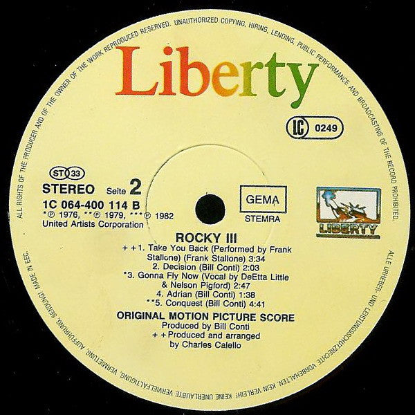 Bill Conti -Rocky III (Original Motion Picture Score)