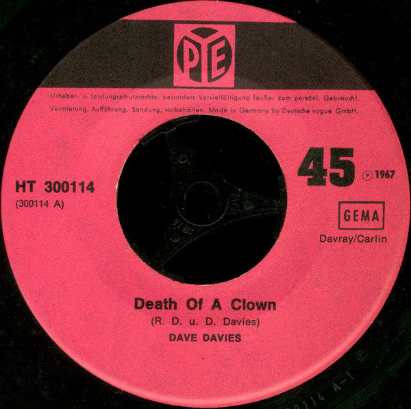 Dave Davies -Death Of A Clown