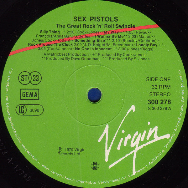 Sex Pistols -The Great Rock 'N' Roll Swindle