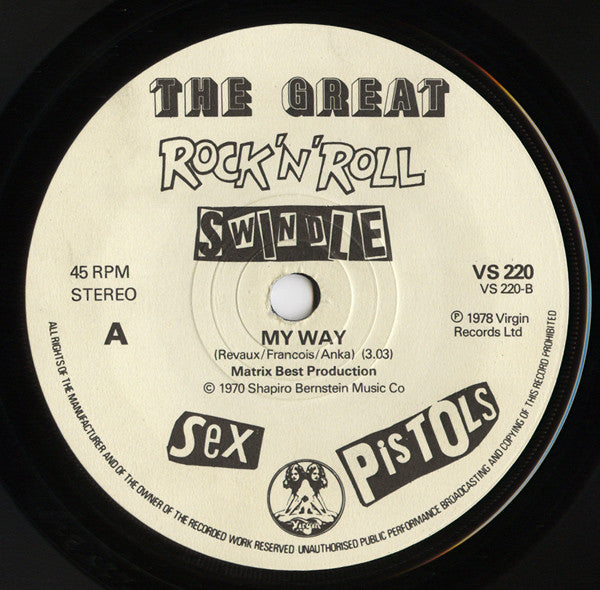 Sex Pistols -No One Is Innocent (A Punk Prayer By Ronald Biggs) / My Way
