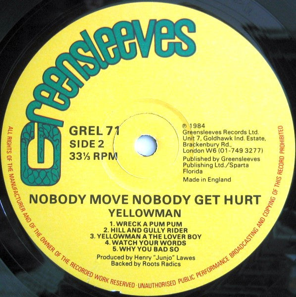Yellowman -Nobody Move Nobody Get Hurt
