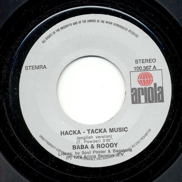 Baba & Roody -Hacka Tacka Music / La  Musique Erotique