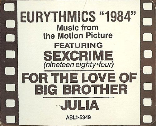 Eurythmics -1984 (For The Love Of Big Brother)