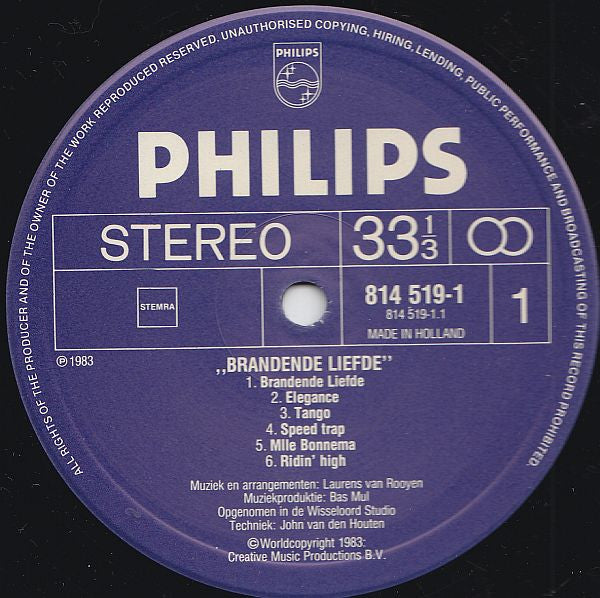 Laurens van Rooyen -Brandende Liefde (Originele Soundtrack)