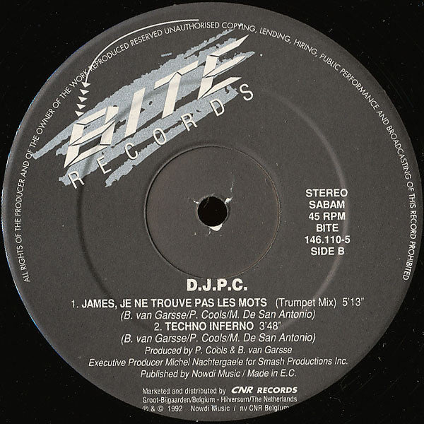 DJPC -James, Je Ne Trouve Pas Les Mots