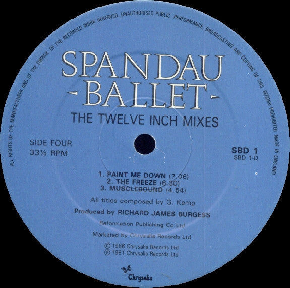 Spandau Ballet -The Twelve Inch Mixes