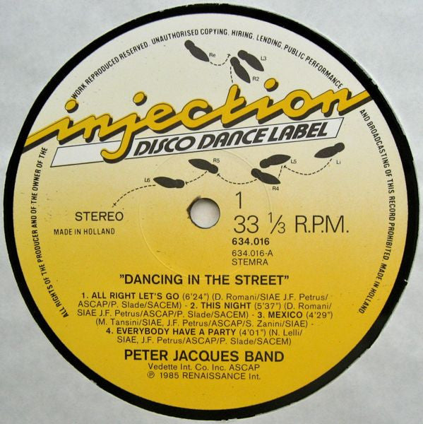 Peter Jacques Band -Dancing In The Street