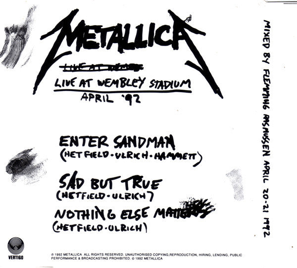 Metallica -Nothing Else Matters (Live At Wembley Stadium London April 20th 1992)