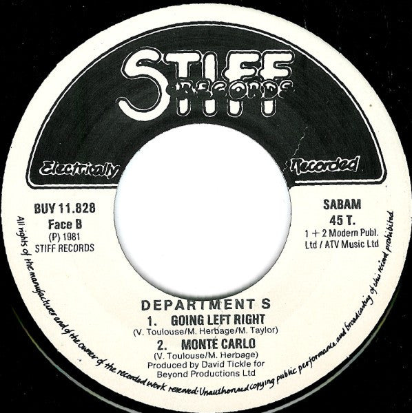 Dept-S-* - Going Left Right · I Want · Monte Carlo