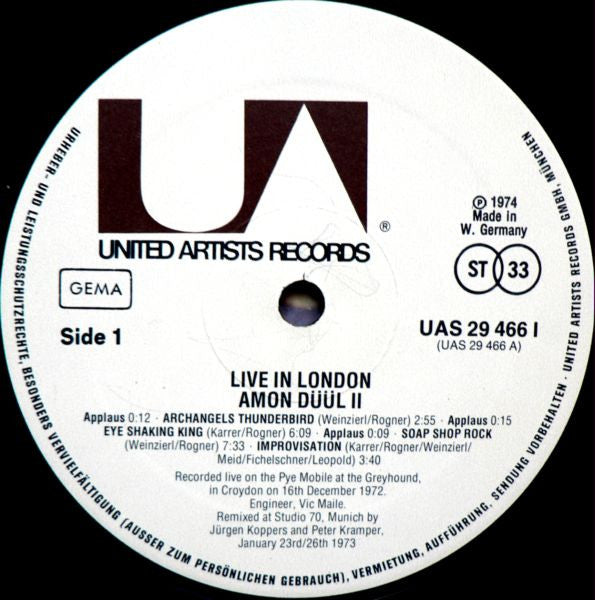 Amon Düül II -Live In London
