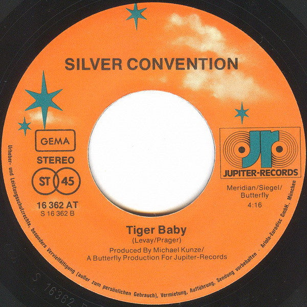 Silver Convention -Fly, Robin, Fly / Tiger Baby