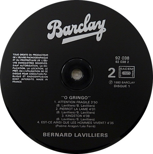 Lavilliers* -O Gringo