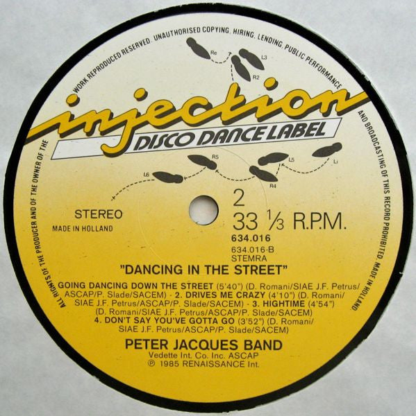 Peter Jacques Band -Dancing In The Street