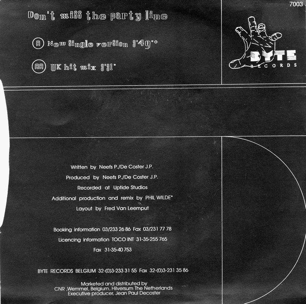 Bizz Nizz -Don't Miss The Party Line (New Versions)