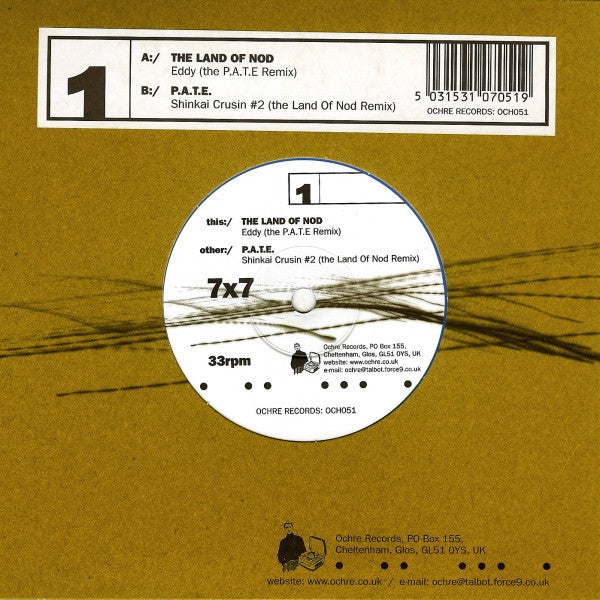 The Land Of Nod / P.A.T.E. -Eddy (The P.A.T.E. Remix) / Shinkai Crusin #2 (The Land Of Nod Remix)