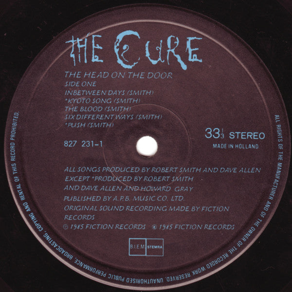 The Cure -The Head On The Door