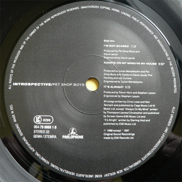 Pet Shop Boys -Introspective