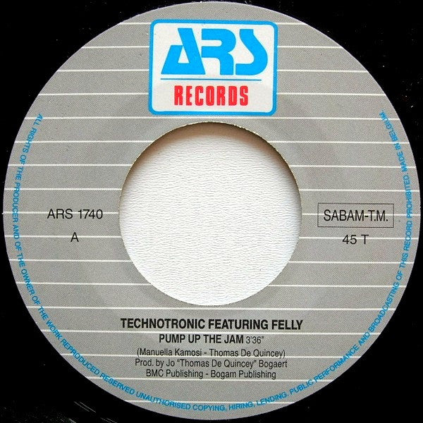 Technotronic Featuring Felly -Pump Up The Jam