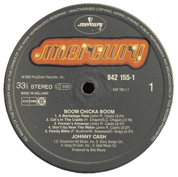 Johnny Cash -Boom Chicka Boom