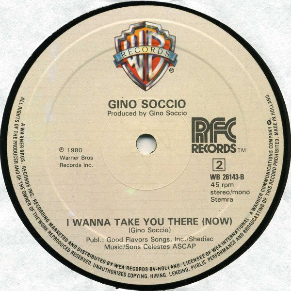 Gino Soccio -S-Beat / I Wanna Take You There (Now)
