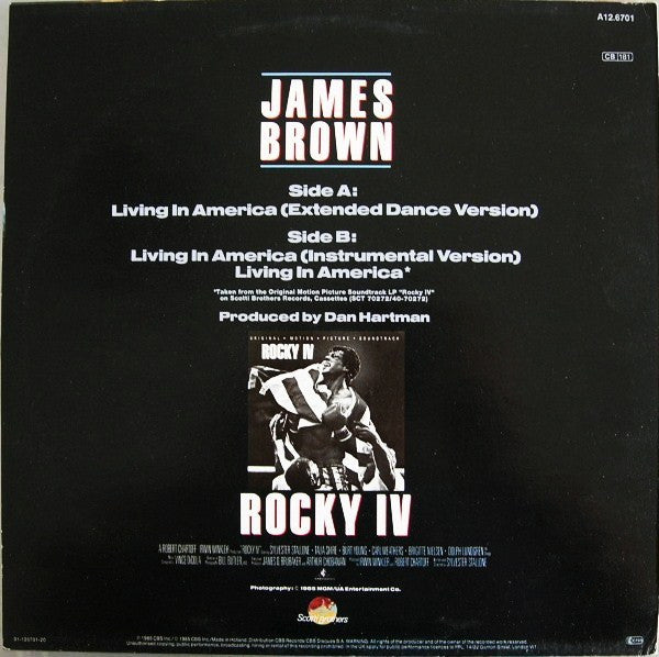 James Brown -Living In America (12" Extended Dance Mix)