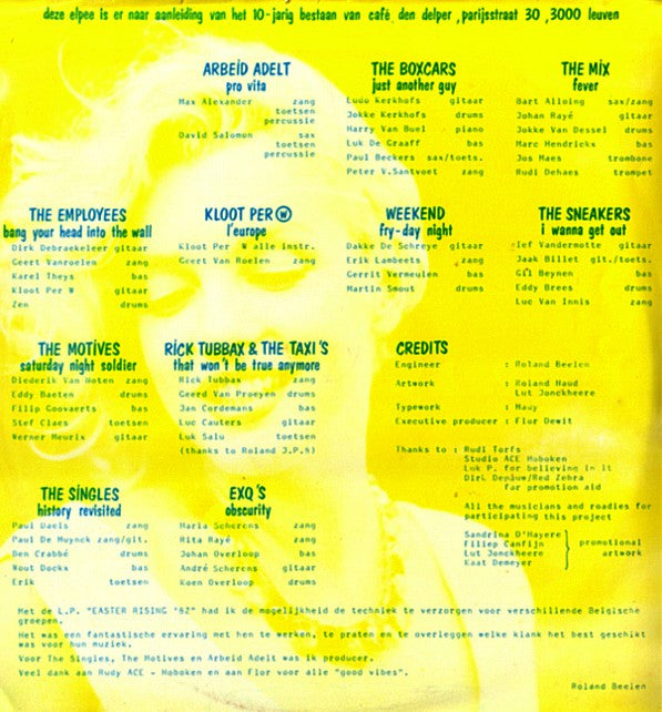 Various -Easter Rising '82 (Leuven - Brussel Spoor 8)