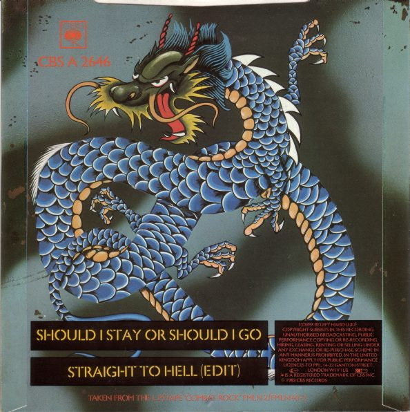 The Clash -Should I Stay Or Should I Go / Straight To Hell