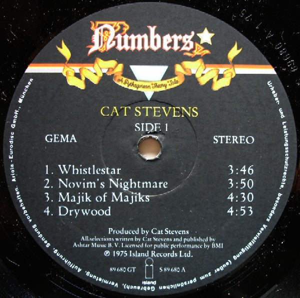 Cat Stevens -Numbers (A Pythagorean Theory Tale)