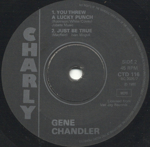Gene Chandler -Nothing Can Stop Me / You Threw A Lucky Punch / Just Be True