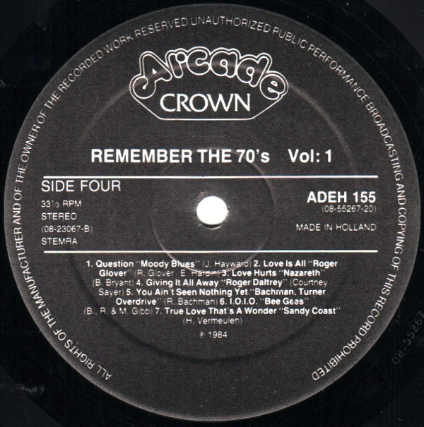 Various - Remember The 70's Volume 1