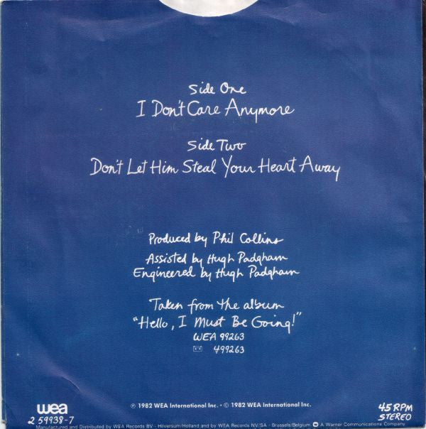 Phil Collins -I Don't Care Anymore