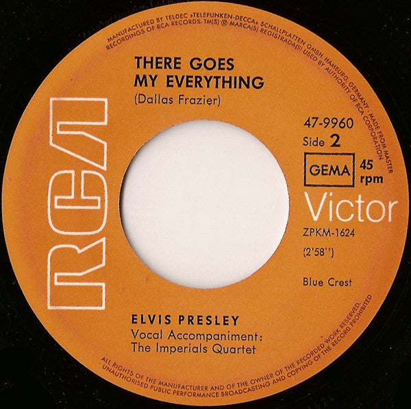 Elvis Presley -I Really Don't Want To Know