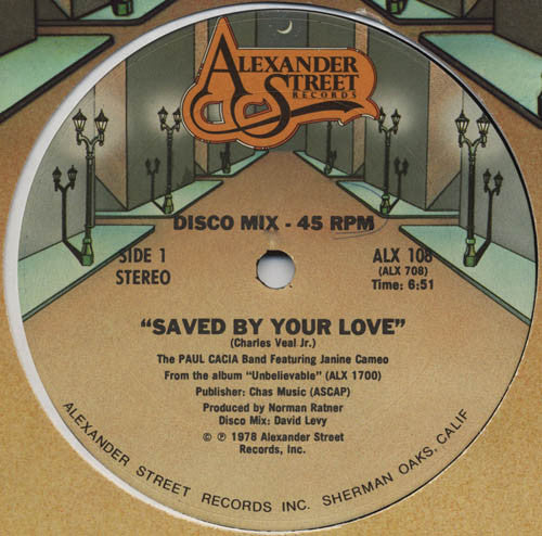 The Paul Cacia Band* Featuring Janine Cameo -Saved By Your Love