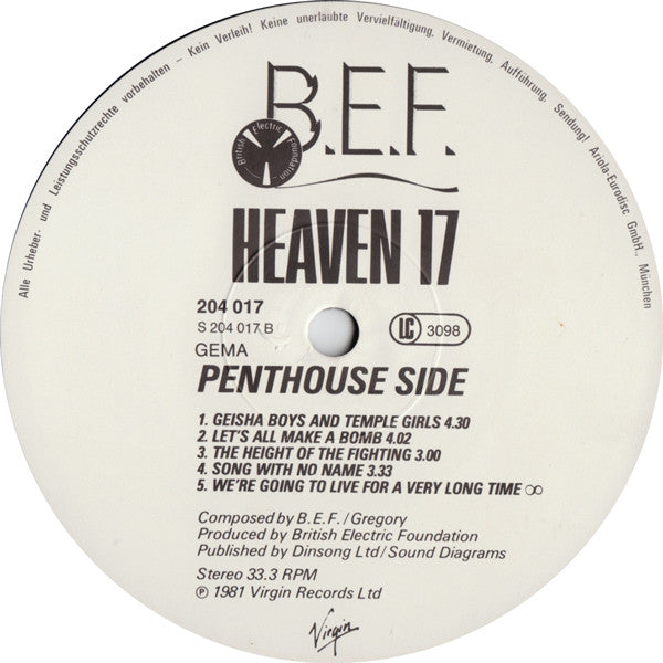 Heaven 17 -Penthouse And Pavement