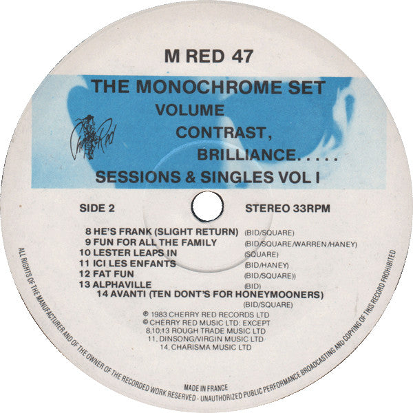 The Monochrome Set -Volume, Contrast, Brilliance... (Sessions & Singles Vol. 1)