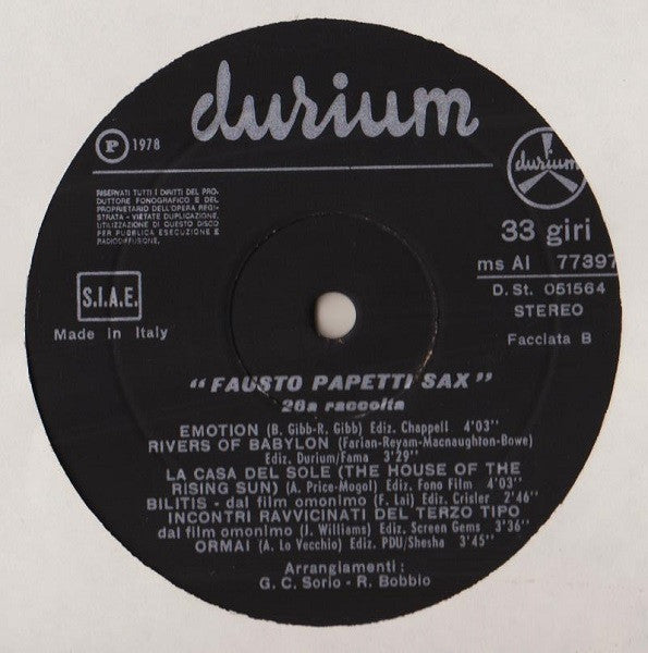 Fausto Papetti -26ª Raccolta