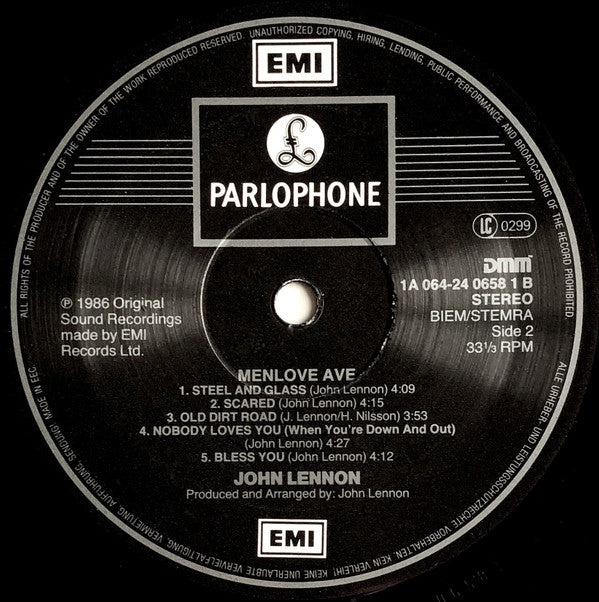 John Lennon -Menlove Ave
